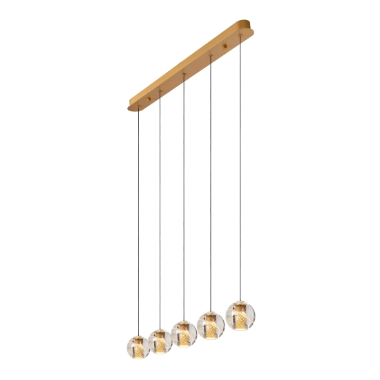 DILENKO Lampa wisząca LED Dim. 5x3,5W 2700K złoty mat / mosiądz 13497/16/02 Lucide - zdjęcie dodatkowe 6